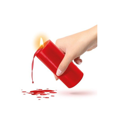 БДСМ cвеча низкотемпературная Fetish Tentation SM Low Temperature Candle Красная