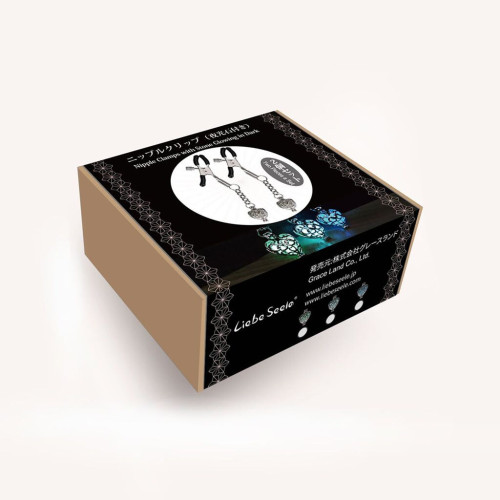 Зажимы для сосков Liebe Seele Glow-in-dark Nipple Clamps Light Blue