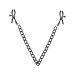 Затискачі для сосків Bedroom Fantasies Nipple Clamps with Chain - Black