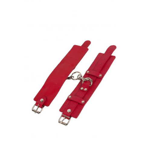 Наручники sLash Leather Dominant Hand Cuffs, Red