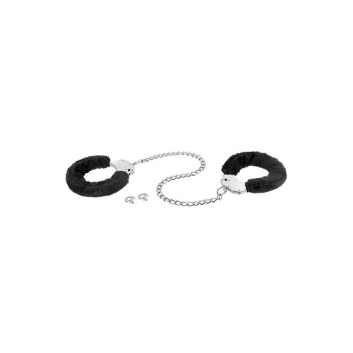 Поножі Fetish Tentation Adjustable metal and fur ankle cuffs