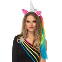Обруч угол единорога Leg Avenue Magical Unicorn Headband, с радужной гривой