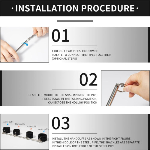 БДСМ-набор LOCKINK YEAHWOW Door Swing & Leg Spreader Bondage set