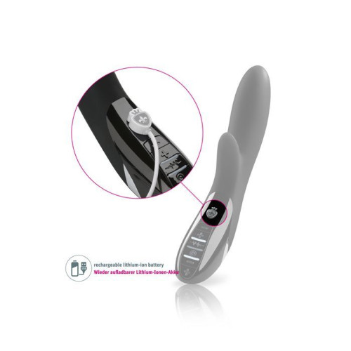 Вибратор-кролик с электростимуляцией Mystim Daring Danny eStim Миостимулятор Черный