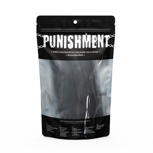 Фиксаторы для руки и бедра Punishment - Thigh to Wrist Restraints - Black