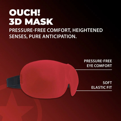 Маска на очі Ouch! 3D Blindfold Red