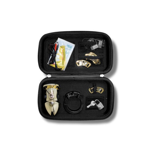 Клетка для члена с электростимуляцией Mystim Pubic Enemy No 1 Gold Edition