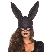 Блестящая маска кролика Leg Avenue Glitter masquerade rabbit mask Black Блестящая маска кролика Leg Avenue Glitter masquerade rabbit mask Black