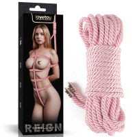 Мотузка LoveToy Rebellion Reign Bondage Rope Rose, 10 м