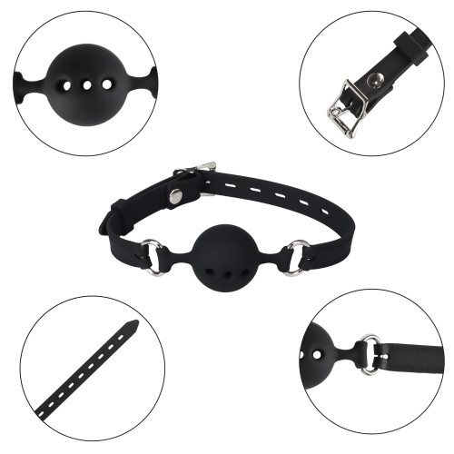 Кляп Erospace Wild Play Mouth Gag With Silicone Ball C14