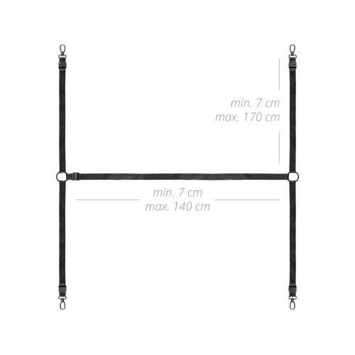 Фиксатор на кровать с наручниками и поножами Bedroom Fantasies: Under the bed Restraint Bondage Set