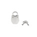 Замочек Liebe Seele Frog Shape Padlock Silver (2 шт)
