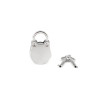 Замочек Liebe Seele Frog Shape Padlock Silver (2 шт)