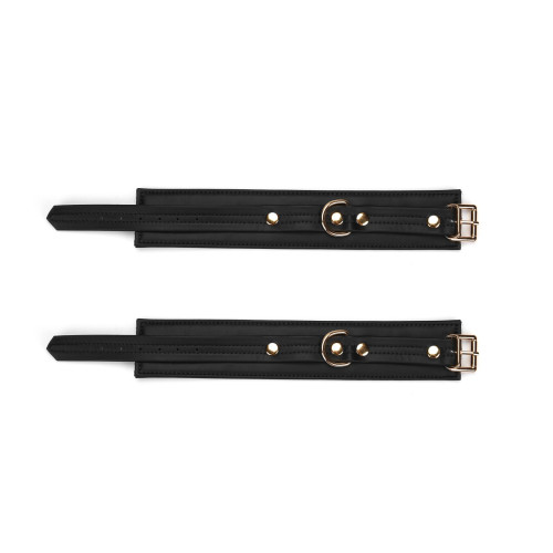 Поножи Liebe Seele Black Organosilicon Anklecuffs, экокожа