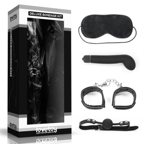Набір БДСМ LoveToy Deluxe Bondage Kit (маска, вібратор, наручники, кляп)