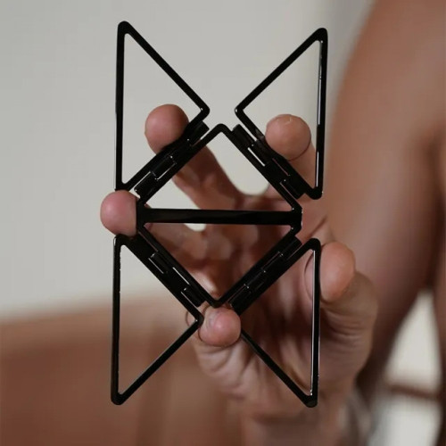 Набор для БДСМ Lockink, натуральная кожа и металл, черный, 7 предметов