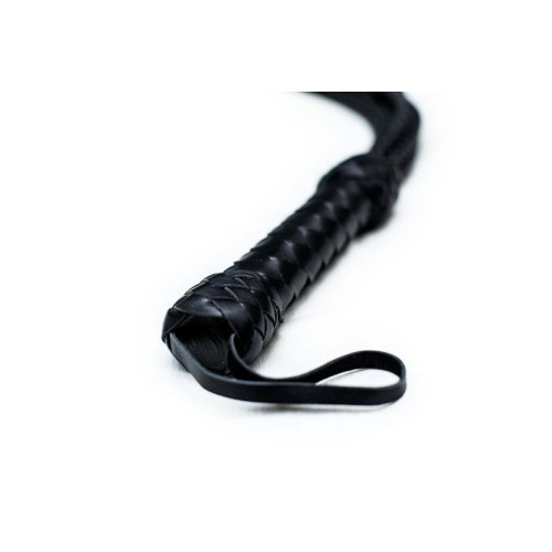 Флогер Art of Sex Кішка, 9 плетених хвостів по 50 см, Чорний