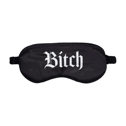Маска на очі Ouch! Satin Blindfold Bitch Black