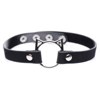 Чокер Master Series Kinky Kitty Ring Slim Choker - Black Чокер Master Series Kinky Kitty Ring Slim Choker - Black