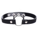 Чокер Master Series Kinky Kitty Ring Slim Choker - Black