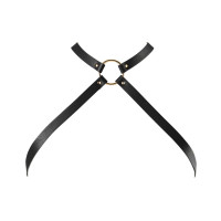 Портупея из экокожи Bijoux Indiscrets MAZE — Cross Chest Harness Black Портупея из экокожи Bijoux Indiscrets MAZE — Cross Chest Harness Black