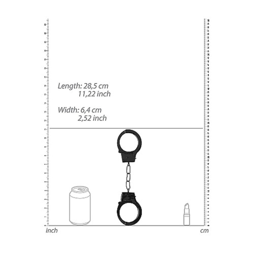 Наручники Ouch! Beginner's Handcuffs Metal Black