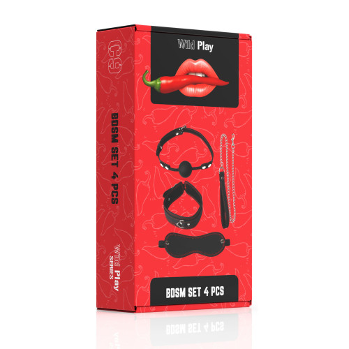 Набор БДСМ Erospace Wild Play BDSM Set 4 pcs C9