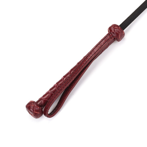 Шлепалка-сердечко Liebe Seele Wine Red Riding Crop with Heart-Shape Tip, натуральная кожа