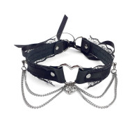 Сексуальный чокер Art of Sex - Karen из натуральной кожи, Черный Сексуальный чокер Art of Sex - Karen из натуральной кожи, Черный