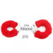 Наручники LoveToy Fetish Pleasure Fluffy Hand Cuffs Red