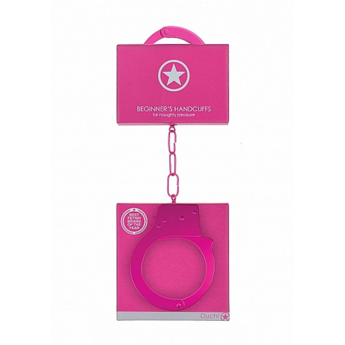 Наручники Ouch! Beginner's Handcuffs Metal Pink