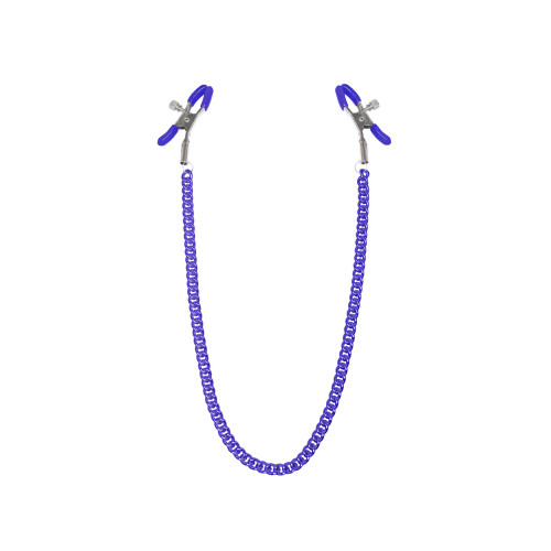 Зажимы для сосков с цепочкой Feral Feelings - Nipple clamps Classic, фиолетовый