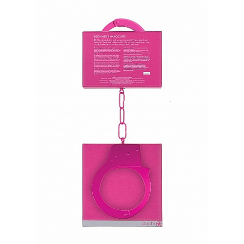 Наручники Ouch! Beginner's Handcuffs Metal Pink