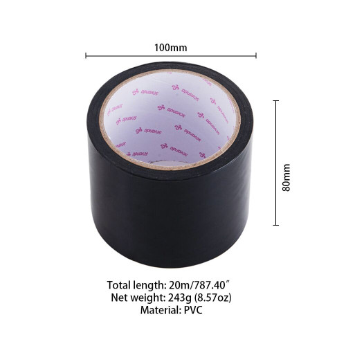 Скотч для бондажу LOCKINK SEVANDA Electrostatic Tape, чорна, 16 м