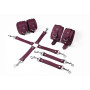 Набір для БДСМ 3 в 1 Feral Feelings BDSM Kit 3 Burgundy, наручники, поножі, хрестовина