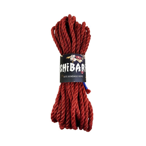 Джутова мотузка для Шибарі Feral Feelings Shibari Rope, 8 м Червона