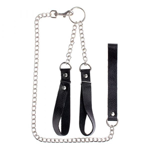 Наручники с поводком sLash Gentle Hold, Black