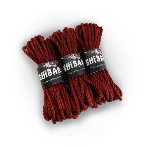 Джутова мотузка для Шибарі Feral Feelings Shibari Rope, 8 м Червона