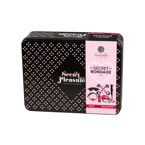 Набор БДСМ Secret Play Secret Pleasure Red & Black Collection Bondage Kit