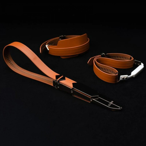 Набор БДСМ девайсов Lockink, натуральная кожа и металл, черный, 5 предметов