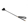 Шлепалка-сердечко Liebe Seele Black Organosilicon Riding Crop, экокожа