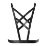 Портупея з екошкіри Bijoux Indiscrets Maze – Cross Cleavage Harness Black