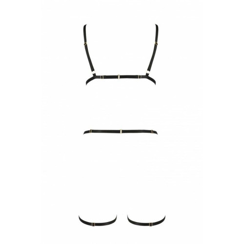 Портупея-стрепы на все тело Passion Exclusive Indica black S/M