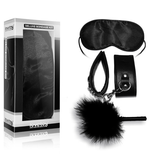 Набор БДСМ LoveToy Deluxe Bondage Kit (маска, наручники, перышко)