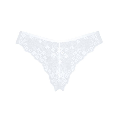 Напівпрозорі трусики Obsessive Heavenlly panties білі XL/2XL
