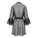 Воздушный пеньюар Passion LOVELIA PEIGNOIR black XXL/XXXL