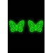 Пэстис-бабочки из кристаллов Leg Avenue Chrysallis nipple sticker, наклейки, светятся в темноте