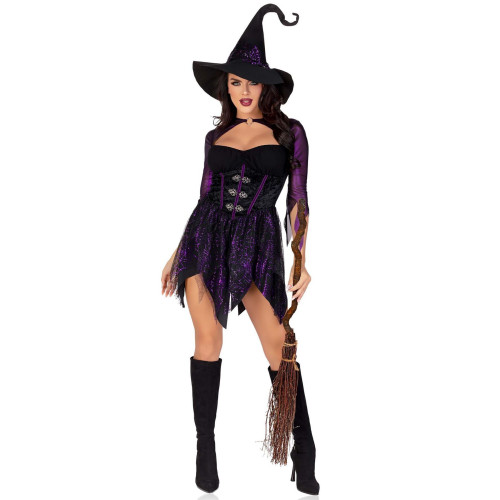 Костюм ведьмы Leg Avenue Mystical Witch L, платье, шляпа