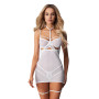 Бэби-долл Obsessive Arrowel White chemise S/M