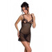 Сорочка з вирізами на грудях + стрінги Passion LOVELIA CHEMISE black S/M